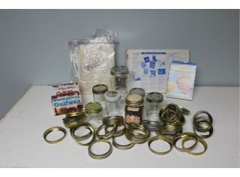 Miscellaneous Canning Supplies - Jars, Wax, Rims Etc
