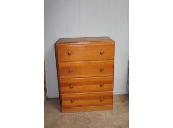 4 Drawer Wooden Dresser - 35 In Tall X 26 In Wide, 14.5 In Deep