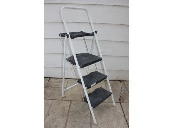 Stapleton 52 In Three Step Step Ladder With Paint Tray Area