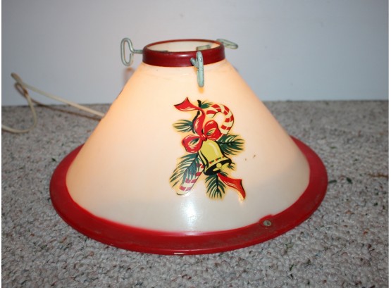 Vintage Christmas Tree Lighted Stand  Works  Very Cute