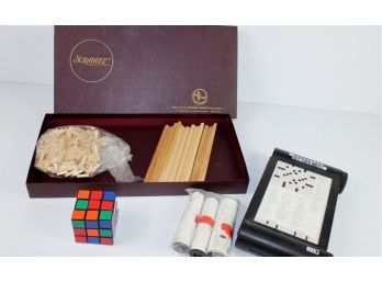 Scrabble, Crossword Companion, Rubik Cube - Missing One Color Square