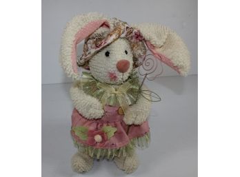 Stuffed Bunny - 12 In Tall - Weighted Bottom