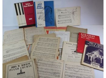 Music Lot 5  Lesson Books And Some Vintage Material