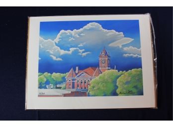 Limited Edition # 18 Of 200 By Michael Duane Unframed, Courthouse 16 X 12