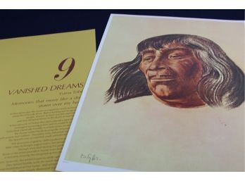 #9 Of 9 Limited Edition Prints By Boleslaw Cybis Prints  ' Vanished Dreams Yuma Tribe '  #26 Of 1000