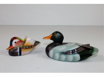 Two Wooden Ducks - 1 Made In China