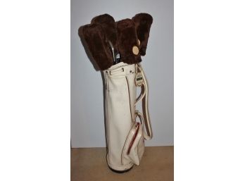 Ben Hogan Sunjet Golf Club Bag And MacGregor Clubs, Power-bilt Putter  See Description