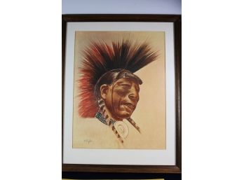 #3 Of 9 Limited Edition Prints By Boleslaw Cybis Prints 'timeless Ritual Taos Tribe  ' #26 Of 1000 Framed