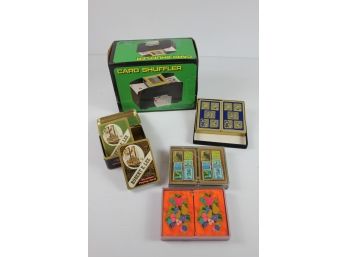 Card Shuffler And Playing Cards - 1 Set Of Cartoons