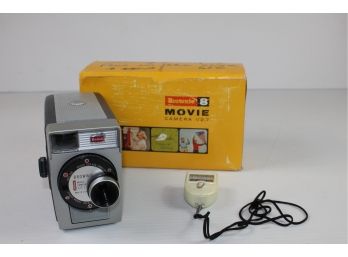 1964 Kodak Brownie 8 Movie Camera, F/2.7 And Alpex Light Meter