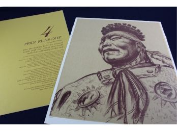 #4 Of 9 Limited Edition Prints By Boleslaw Cybis Prints ' Pride Runs Deep Apache Tribe  ' #26 Of 1000