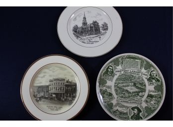 Three Plates  Douglas Kansas, Fort Larned, Christ Church, PA