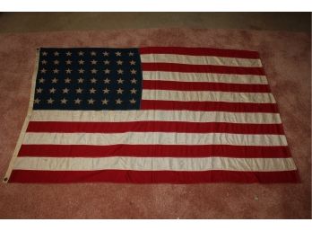 48 Star American Flag  Family Believes To Be The Original  Very Nice Shape - Stripes Are Sewn