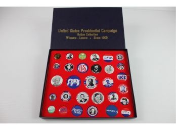 United States Presidential Campaign Button Collection - Winners And Losers Since 1900