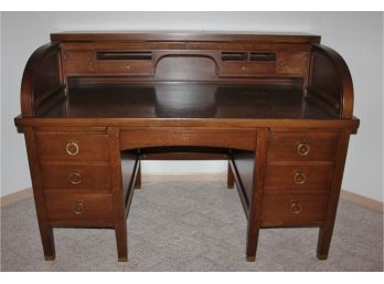 Beautiful Huge Roll-top Desk  In Amazing Condition  See Description