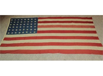 48 Star American Flag  Family Believes To Be Original  Has Signs Of Age - 40 X 76 Stars Printed, Stripes Sewn