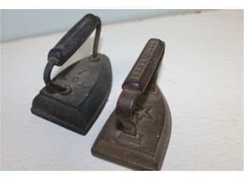 Two Antique Cast Irons - Geneva, IL & 7 ACW