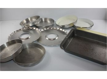 Cake Pan With Lid, 6 Round Cake Pans, Two Pie Drip Pans