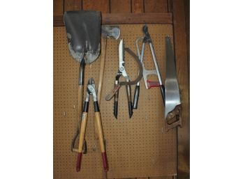 Heavy Shovel, Axe, Saws, Clippers And Sickle