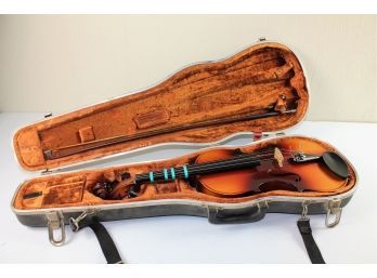 Students Violin With Bow And Hard Shell Case