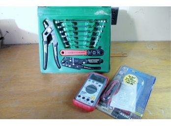 Craftsman Multimeter And Wrench Set With Robo Grip Pliers