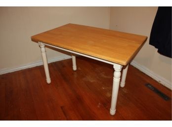 Wooden Table 4' X 30' Areas Of Wear