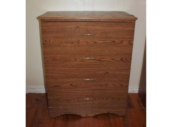 Four-drawer Dresser 32 7.5 X 16 Deep X 30w - Particle Board, Has Wear & Some Scuffs