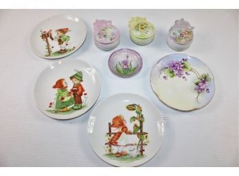 Hand-painted China By Local Artist Rosemary Lay