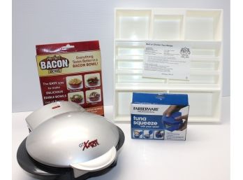 GT XPress 101 Meal Maker, Perfect Bacon Bowl, Tuna Squeeze, Taco Tray
