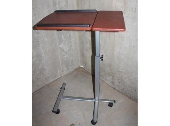 Computer Table For Chair Or Bed Adjustable Height, Desk Tilts