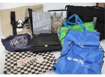 Lot #1 Of Reusable Bags Including An Insulated Bag, Briefcase Type Bag