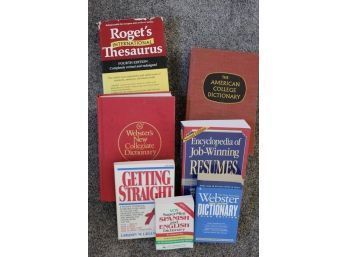 Book Lot 19 - Dictionaries, Thesaurus And Misc Informational