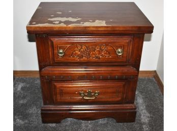 Side Table-has Water Damage On Top 22 X 16 X 22.5 Tall
