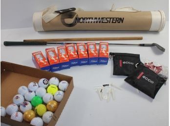 Golf Lot-ecco Tees, 7 Wheaties Golf Ball Sets, Miscellaneous Balls, See Description