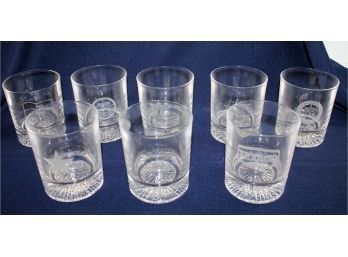 Texaco 4 In Tall Set Of Glasses-set Of Eight