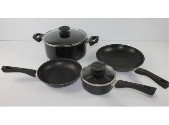 Non-stick Philippie Richard Cookware  - Two Skillets, Two Covered Pans