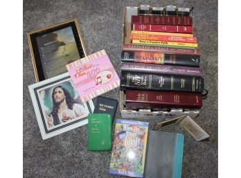 Book Lot 17 - Bibles And Misc Christian