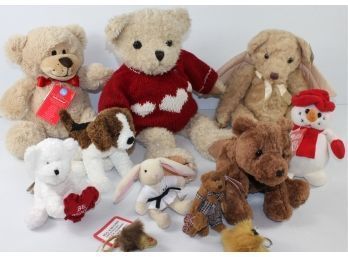 Stuffed Animals-Dandy Talking Bear, Gund Bear , Russ Angel, Boyds Bear