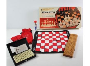 Chess Set, New Domino's, Cribbage Board, Miscellaneous