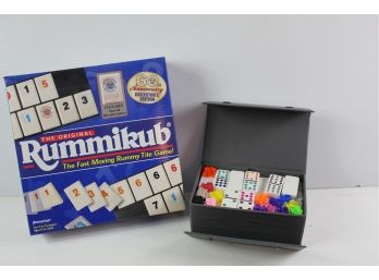 Rummikub Tile Game, Nice Dominoes Set By Cardinal, Nice Cardinal Mexican Train Dominoes