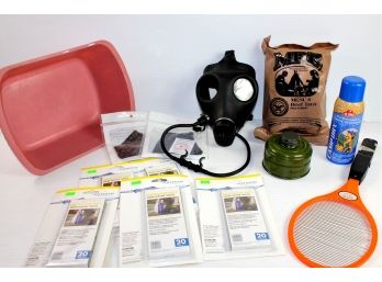 Water Purifier Tablets, Gas Mask, Masks, MRE, Battery-operated Flyswatter