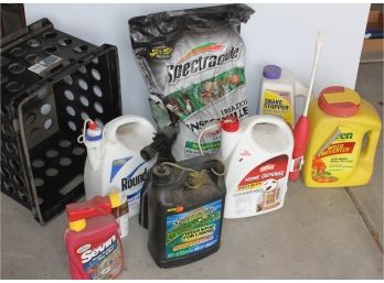 Yard And Plant Chemicals In Square Tote