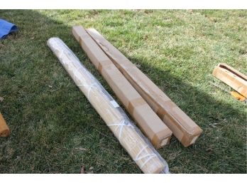 3 Roll Up Blinds, 48 X 72 Bamboo-new Shades And Boxes
