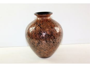 Dale Tiffany Vase-mouth Blown Glass - Beautiful Browns
