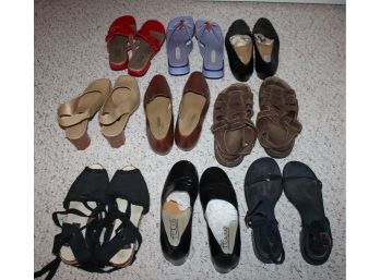 9 Pair Women Shoes-size 9 To 9.5