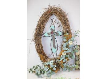 Easter Is Almost Here! '  Cross Wreath'  Speckled Eggs