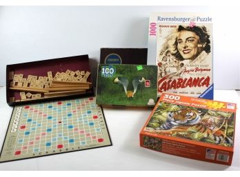 3 Puzzles And Scrabble Game
