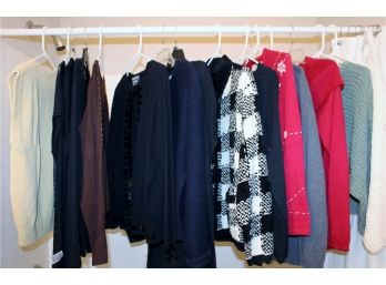 Women's Sweaters-2 Christmas, Few With Tags - Mostly S To M
