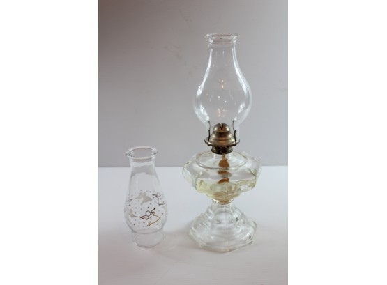 Hurricane Octagon Lamp With Extra Top-18 In Tall-6 In Base