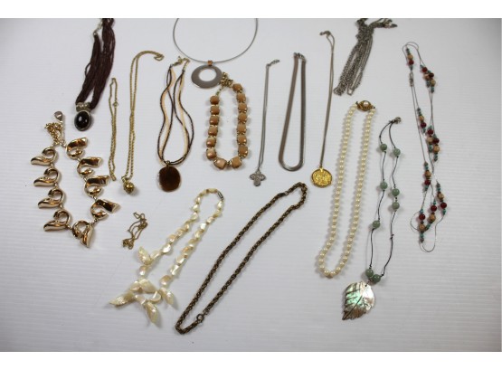 Necklaces, Many Browns And Neutrals, Shorter Length